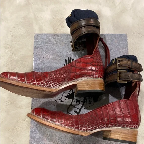 Freebird Women's Red Leather Shoes